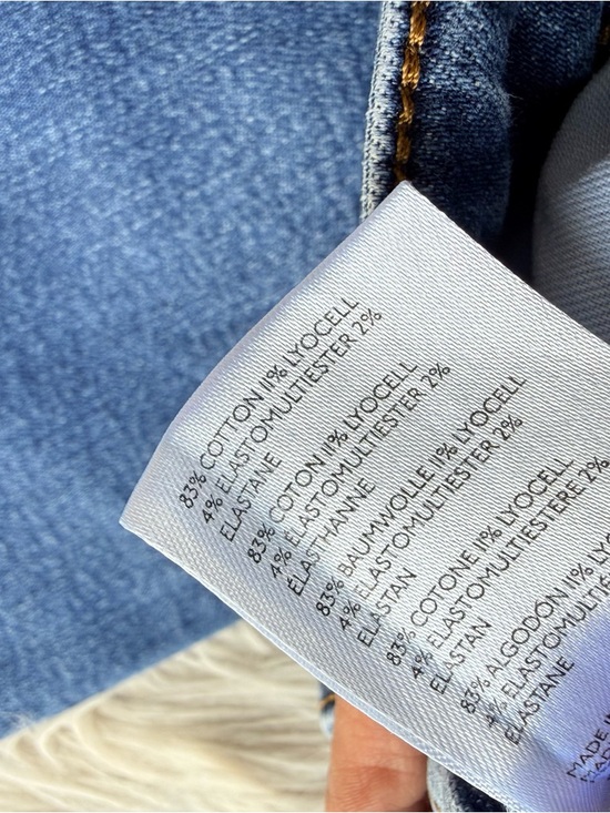 Anthropologie Pilcro The Yaya Raw Hem Denim Mid Rise Jeans Women's Size 28 - Picture 6 of 9